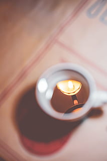 selective focus photo of teacup, mirror, light, outfocu, reflecto HD wallpaper