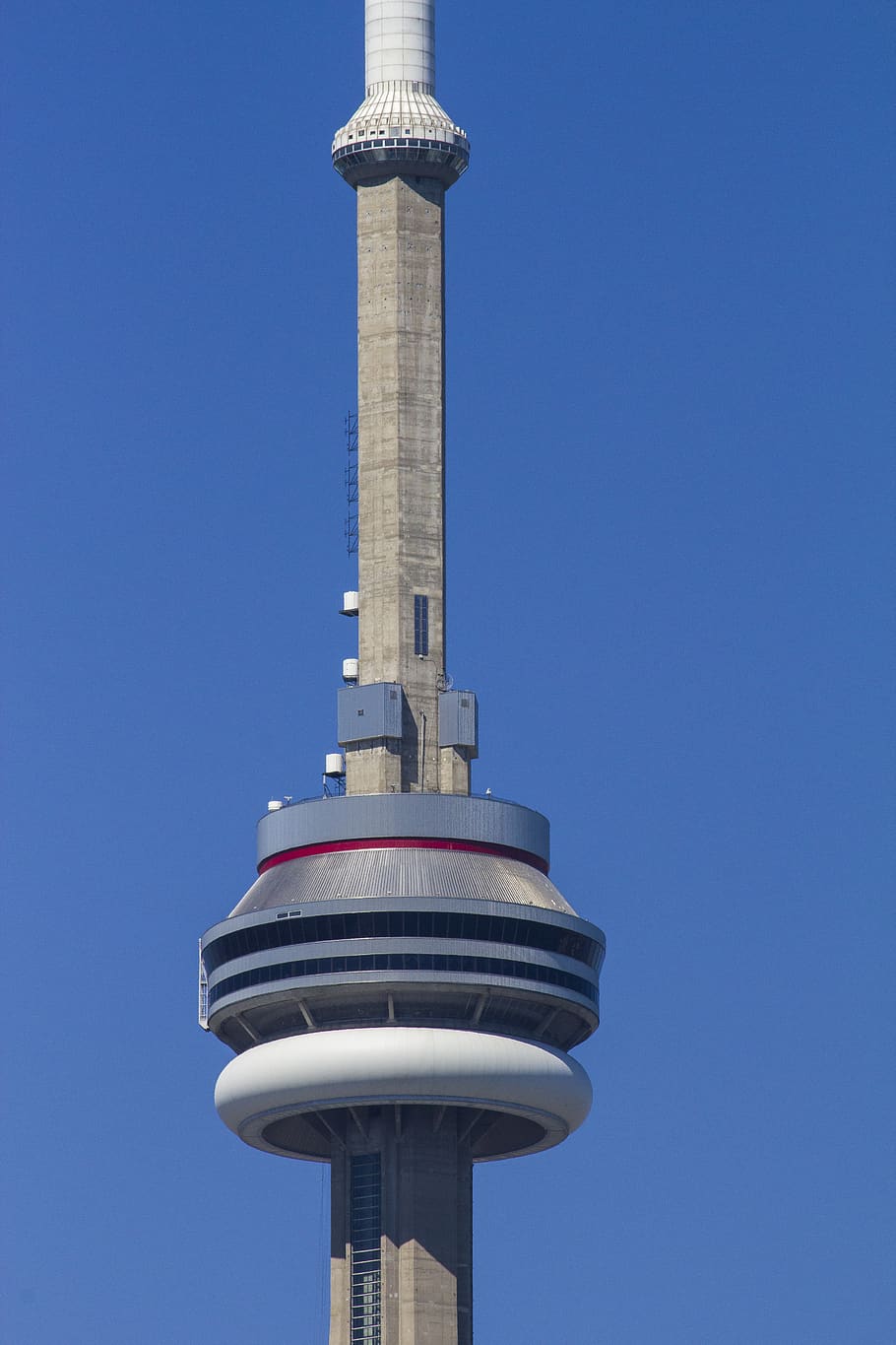 canada, toronto, cn tower, architecture, clear sky, low angle view HD wallpaper