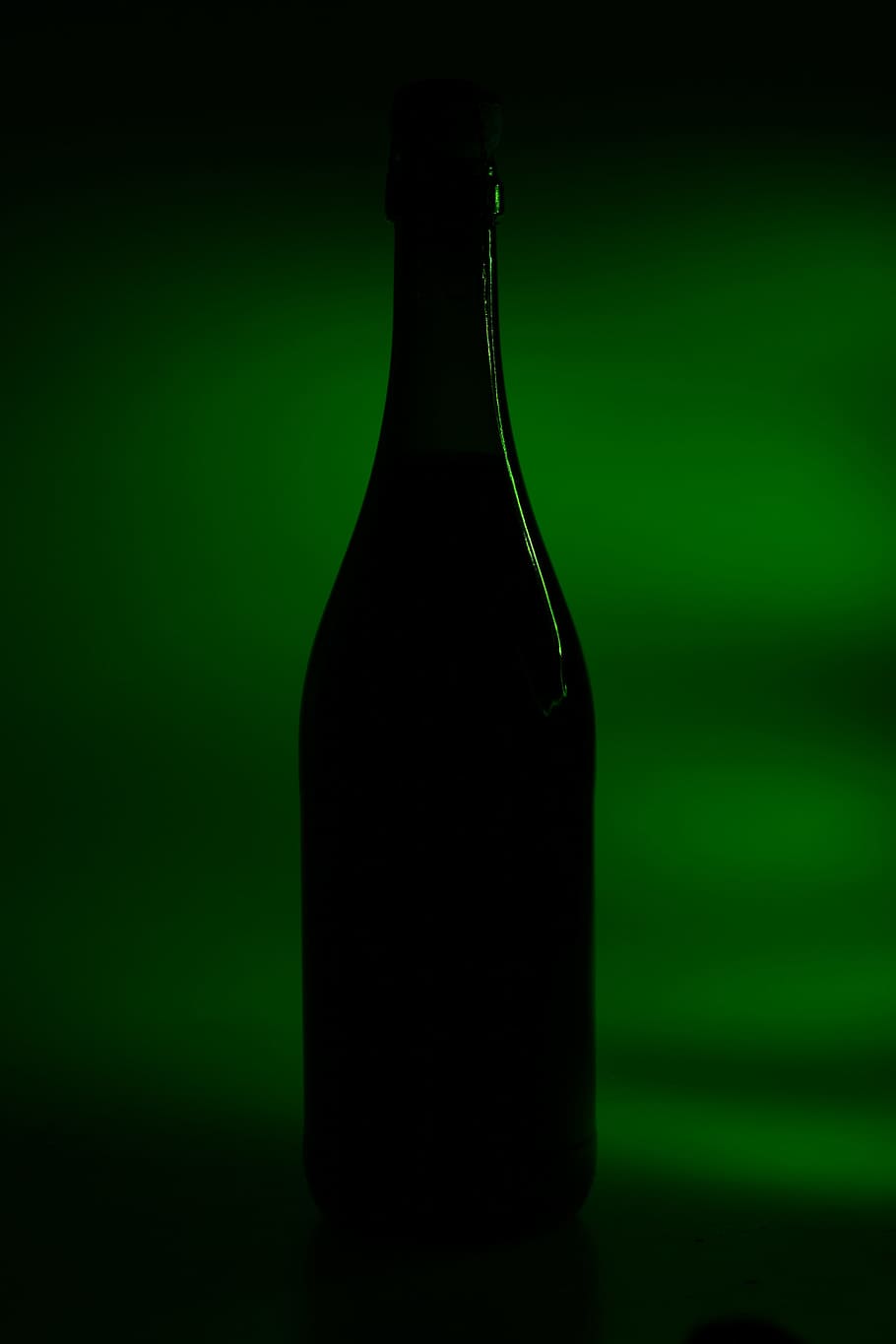 bottle, champagne, drink, effect, light, nobody, objects, shot HD wallpaper