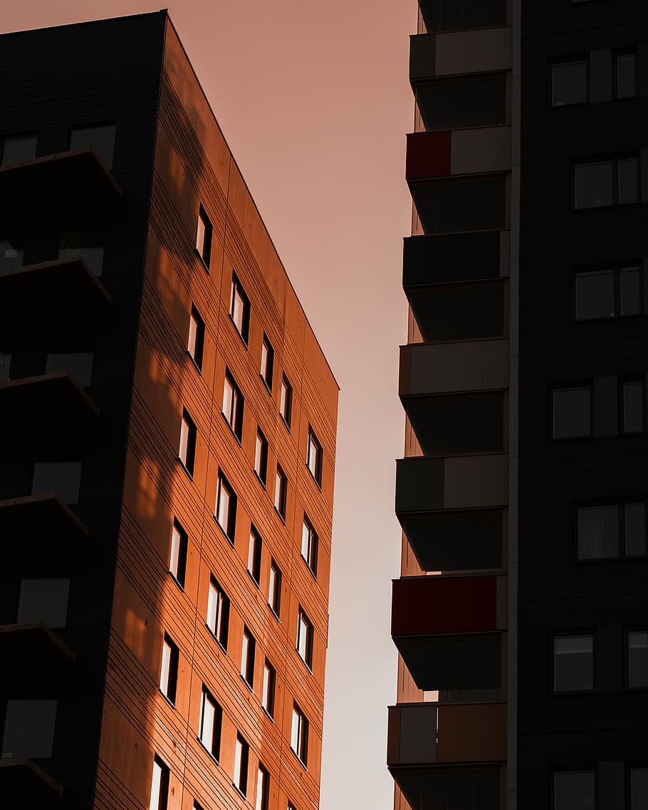brown concrete buildings, architecture, building exterior, built structure HD wallpaper