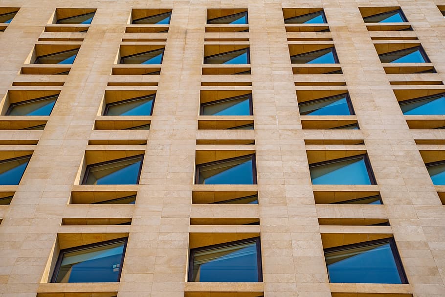 building, facade, modern, architecture, urban, windows, city HD wallpaper
