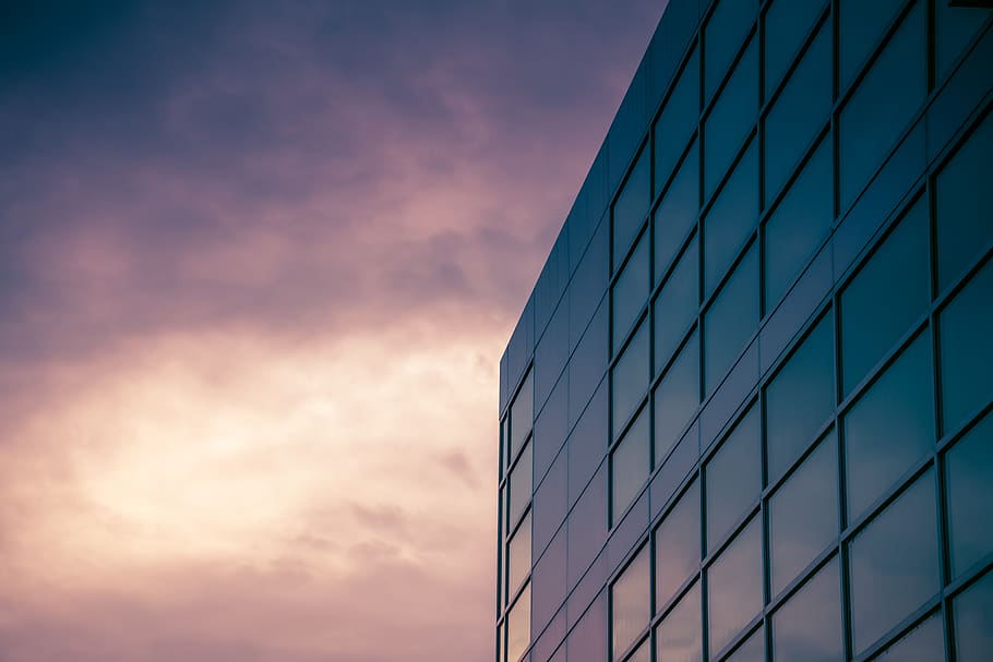 Glass Windows of a Building, architectural design, architecture HD wallpaper