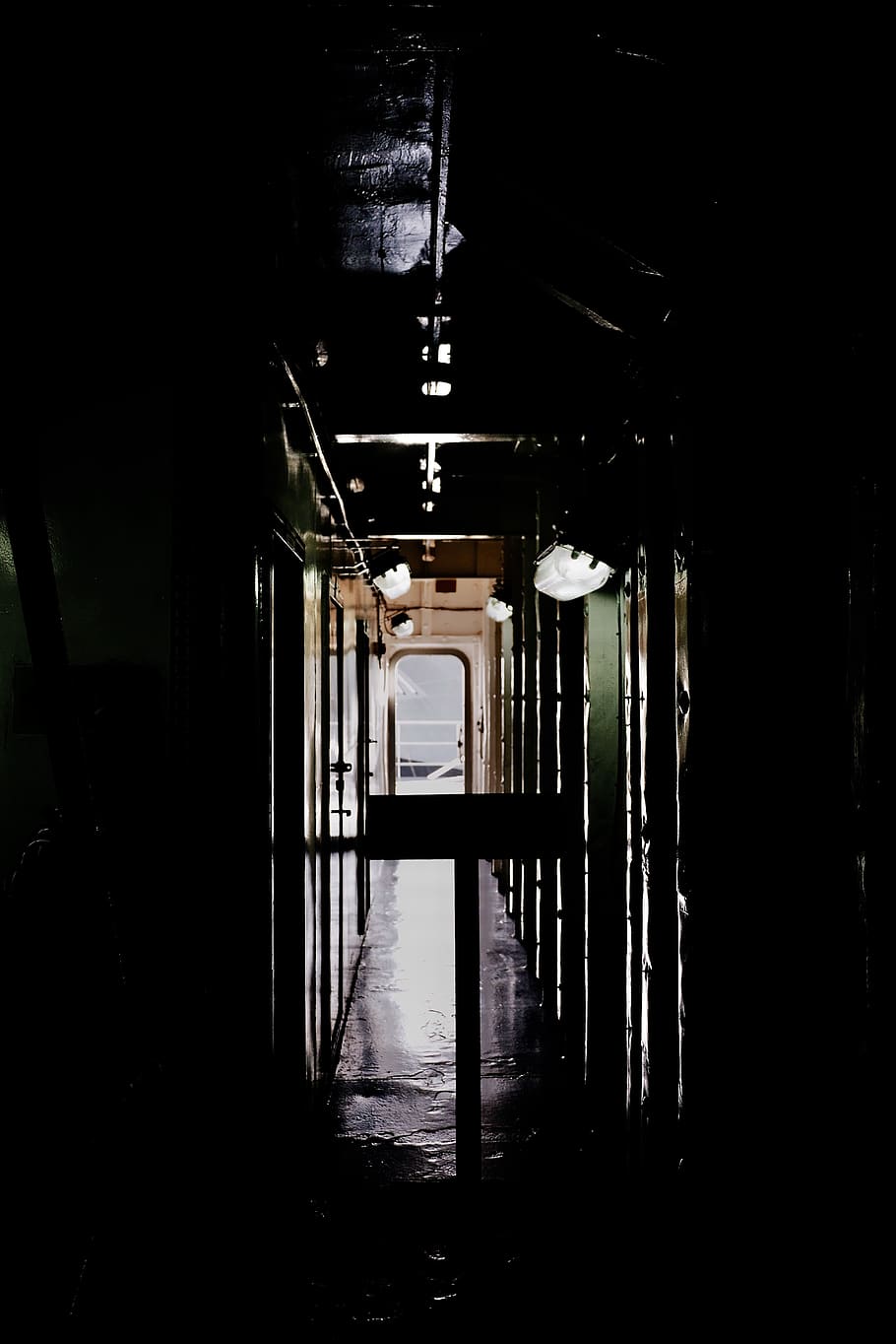 architectural, darkness, light, door, boat, ship, architecture HD wallpaper