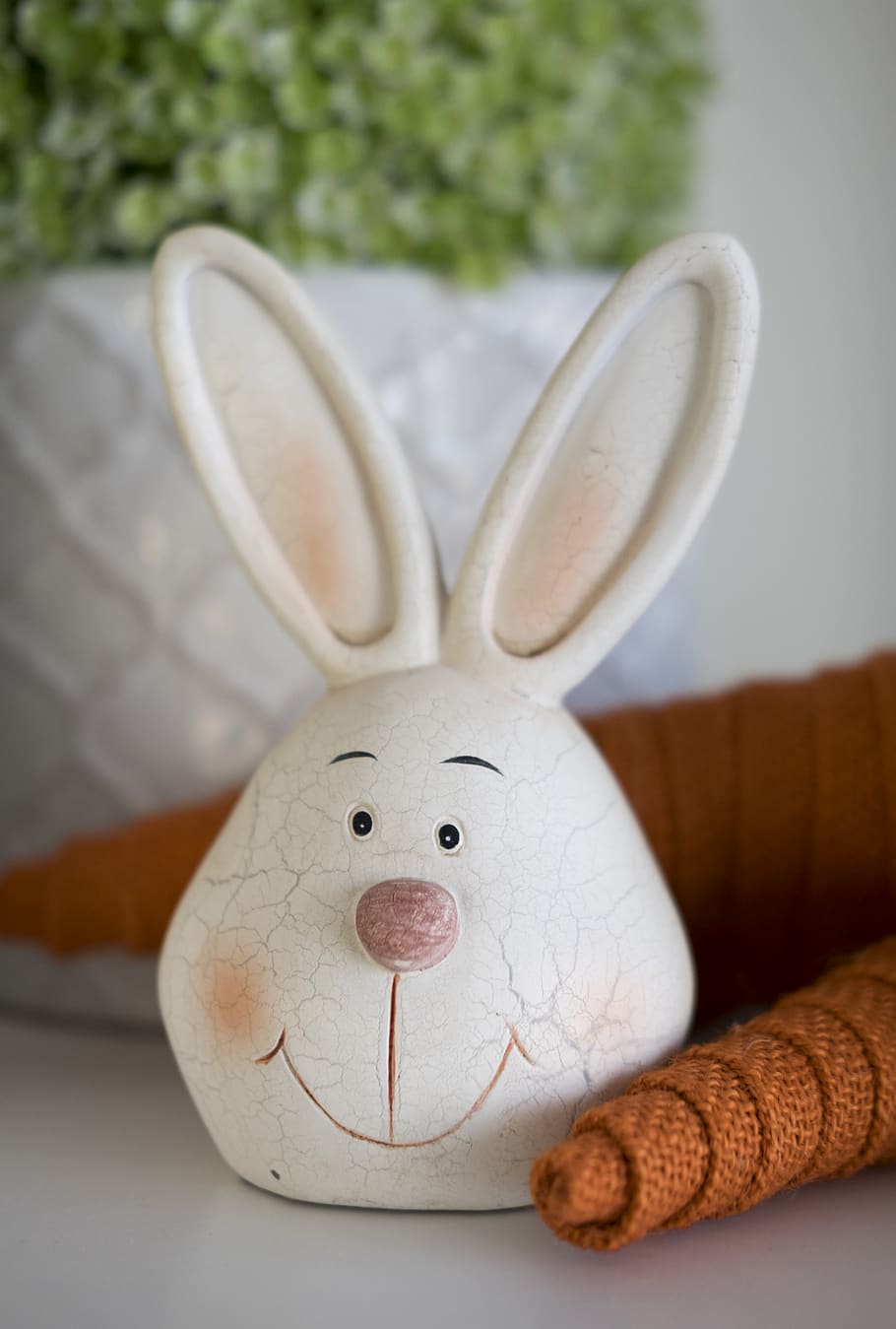 white rabbit head decor, confectionery, sweets, food, produce HD wallpaper