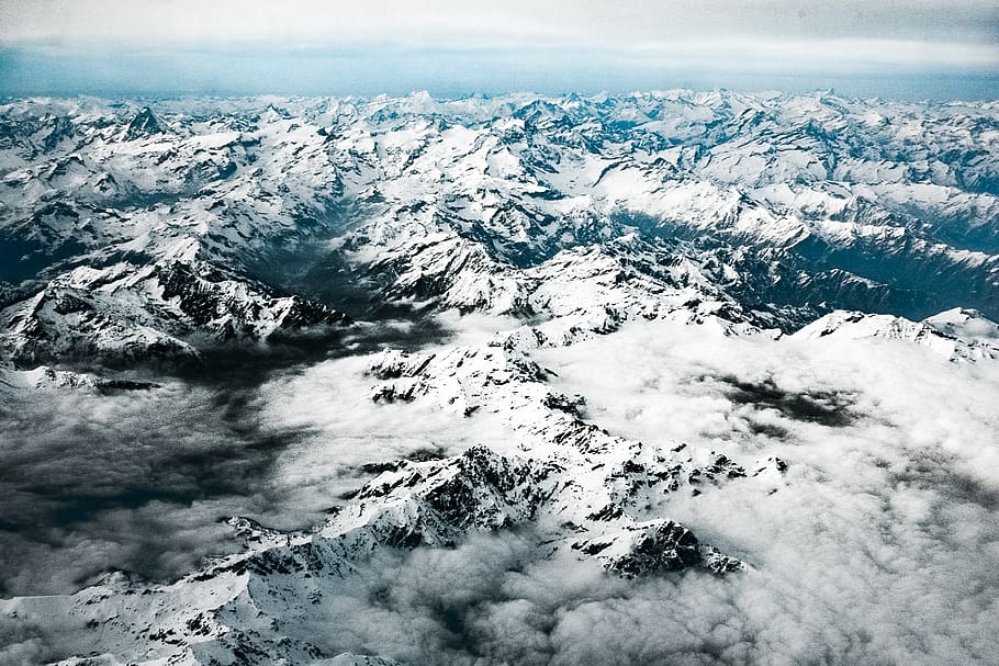 Mountain Alps, adventure, altitude, cold, dawn, daylight, environment HD wallpaper