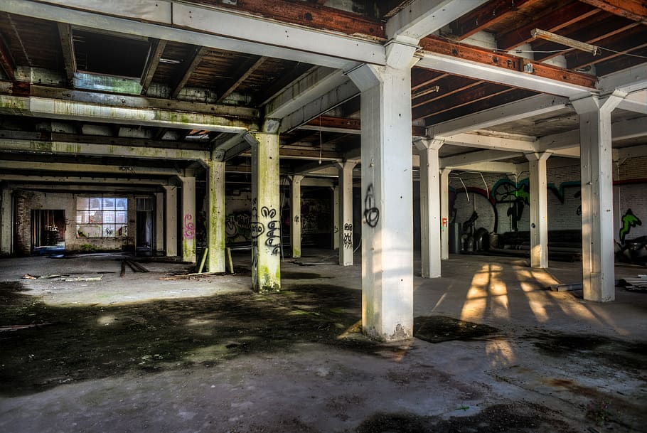 factory, empty, abandoned, building, dilapidated, old, industry HD wallpaper