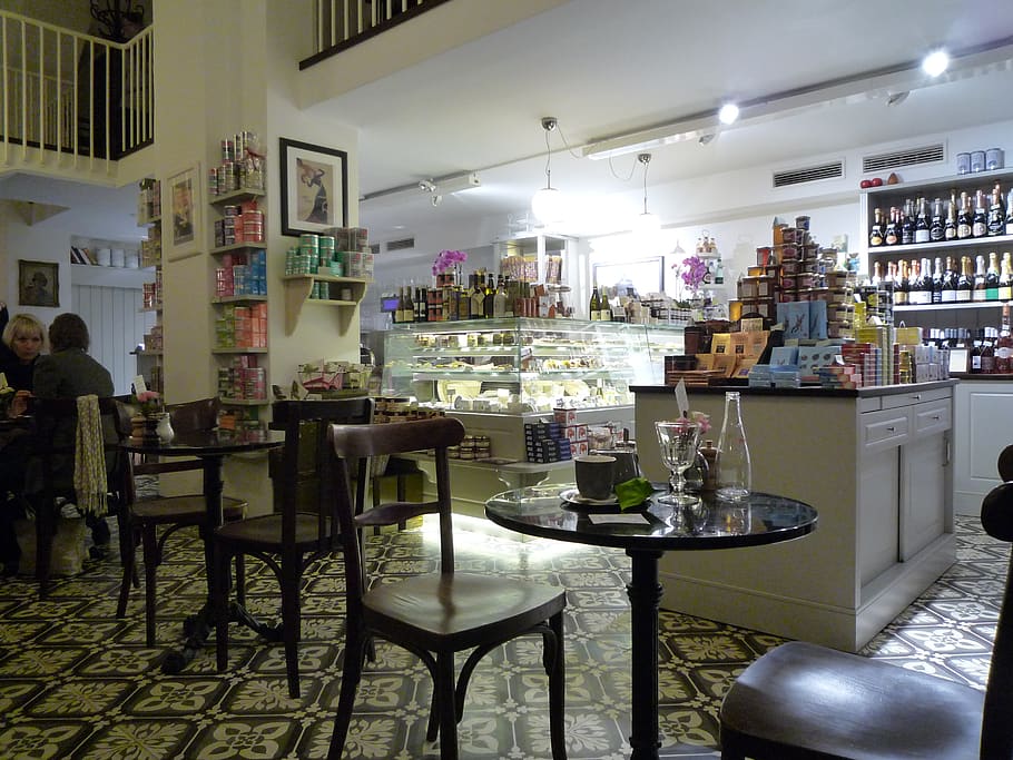 austria, vienna, cafe, viena, business, indoors, table, store HD wallpaper