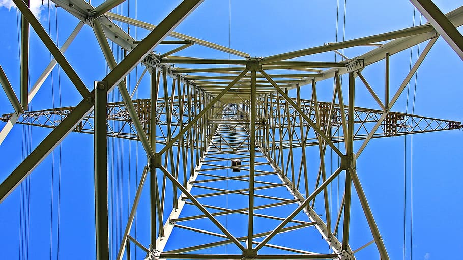 tower, pylon, metal, metallic, object, construction, architecture HD wallpaper