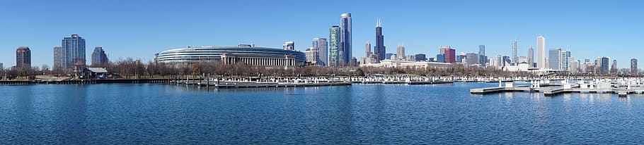 chicago, skyline, architecture, illinois, urban, skyscraper HD wallpaper