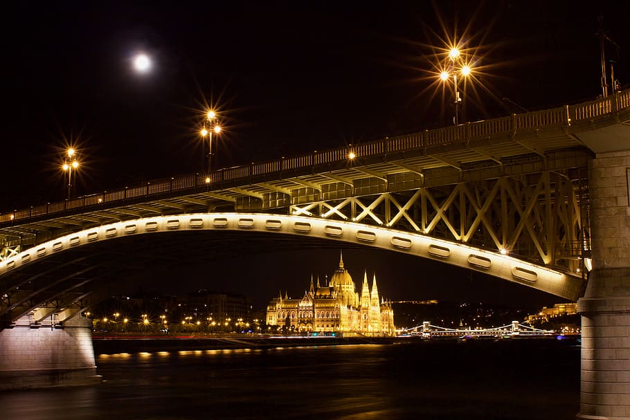 gray concrete bridge, architecture, building, arch bridge, arched HD wallpaper