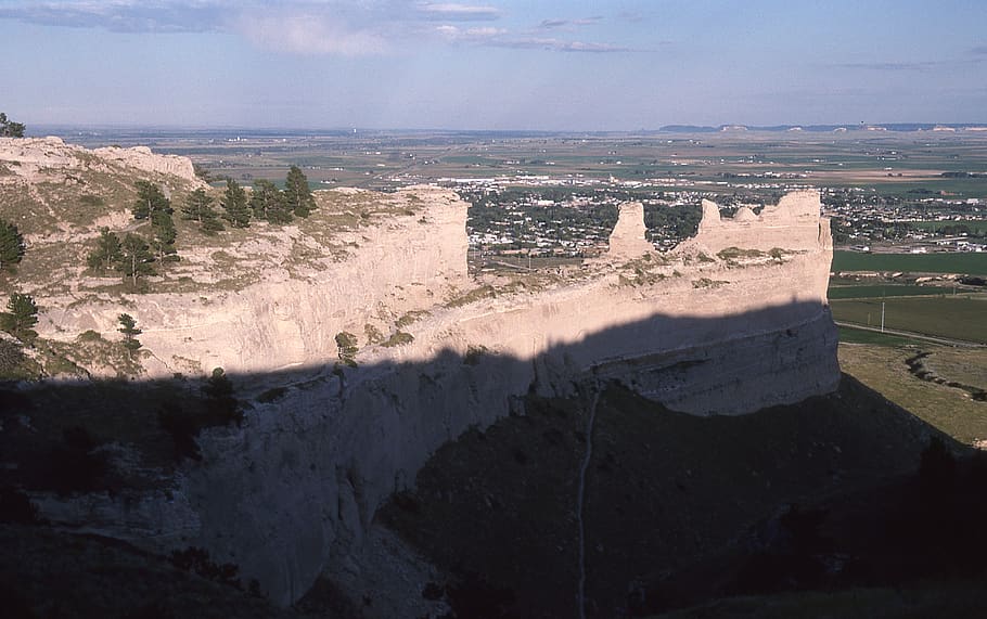 united states, scotts bluff county, scott's, nebraska, sky, HD wallpaper