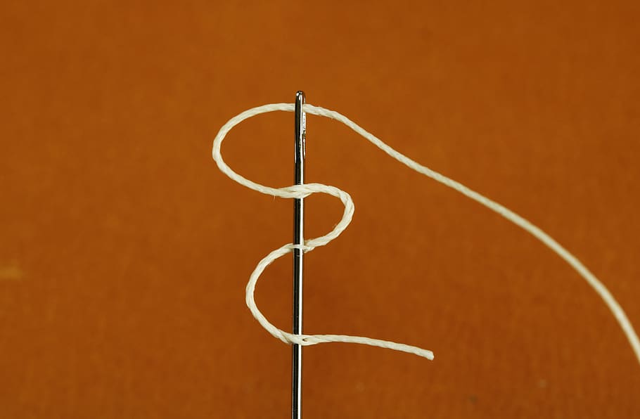 leather craft, needle, thread, sew, sewing, hobby, handmade HD wallpaper