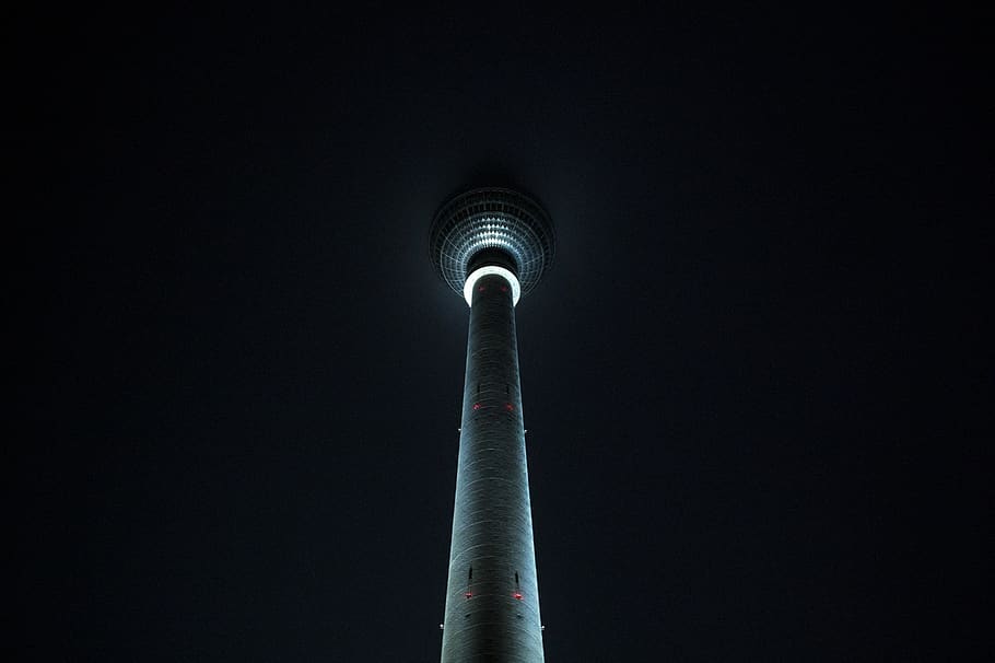berlin, germany, alexanderplatz, light, dark, city, architecture HD wallpaper