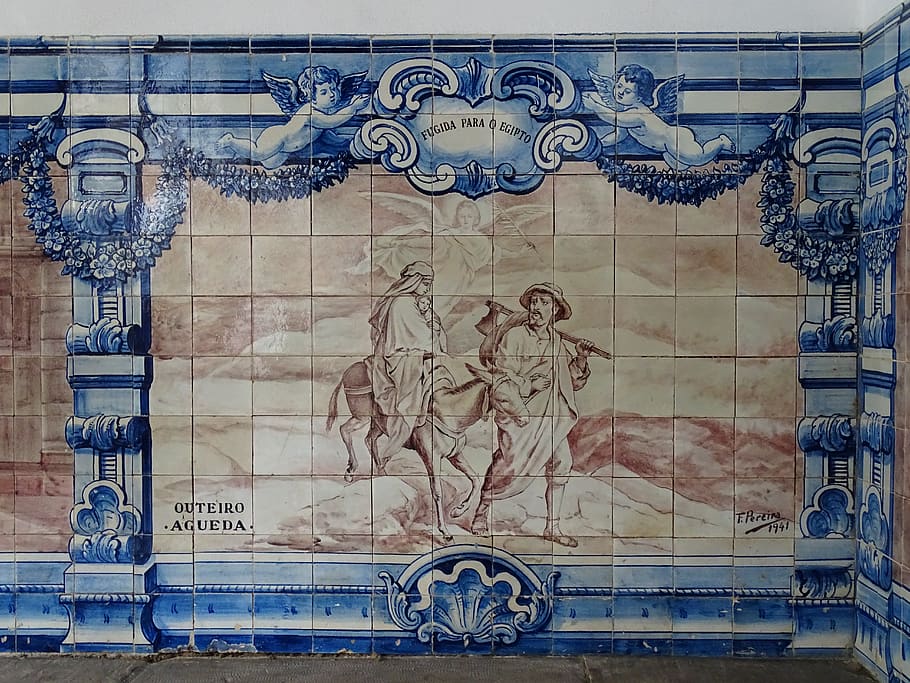 portugal, coimbra, portugal dos pequenitos, tiles, portuguese tiles, HD wallpaper