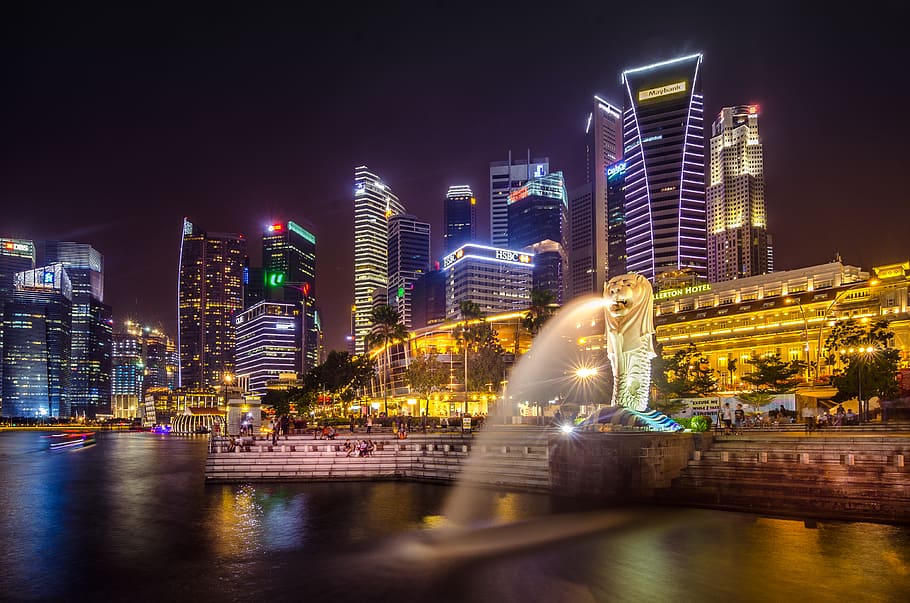 Marina Bay Sands, Singapore, architecture, buildings, city, cityscape