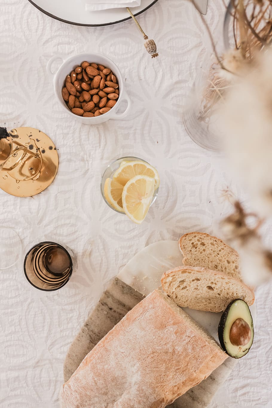 baked bread, food and drink, freshness, table, healthy eating HD wallpaper
