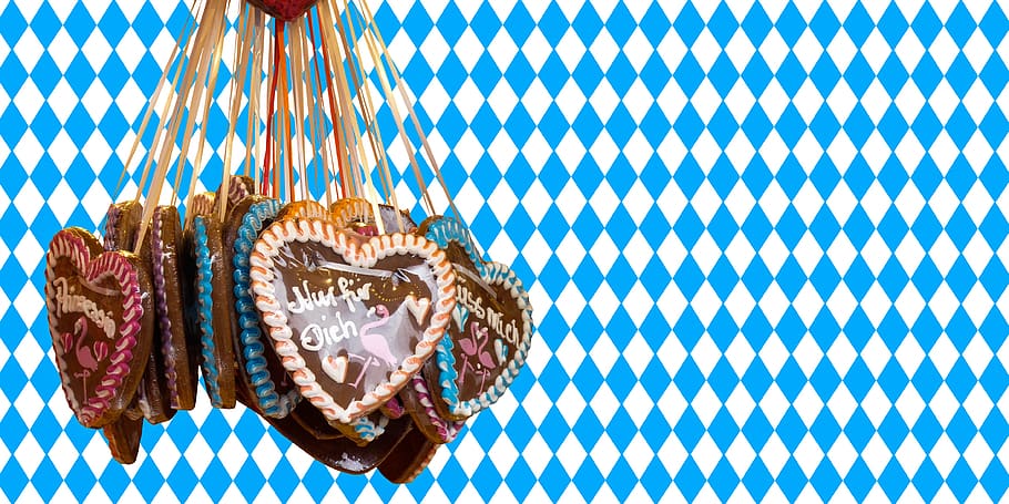 HD wallpaper: eat, oktoberfest, bavaria, tradition, heart, gingerbread  heart | Wallpaper Flare