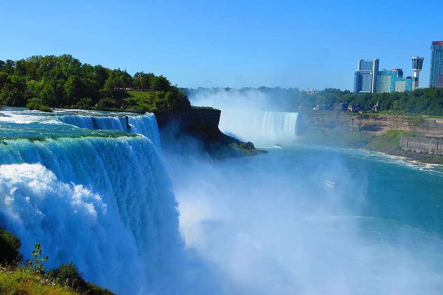 niagara, falls, waterfall, amazing, edge, scenics - nature HD wallpaper