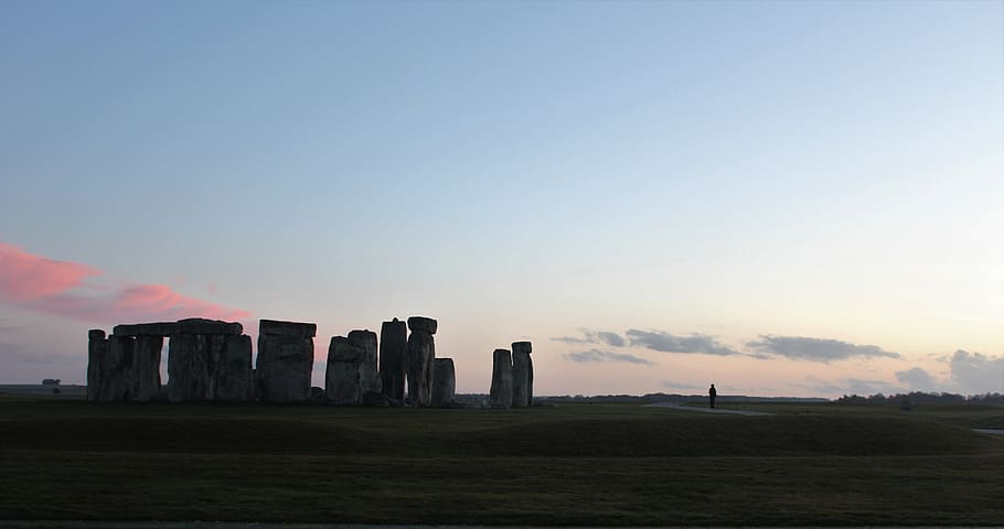 stonehenge, sunset, evening, guard, sky, architecture, built structure HD wallpaper