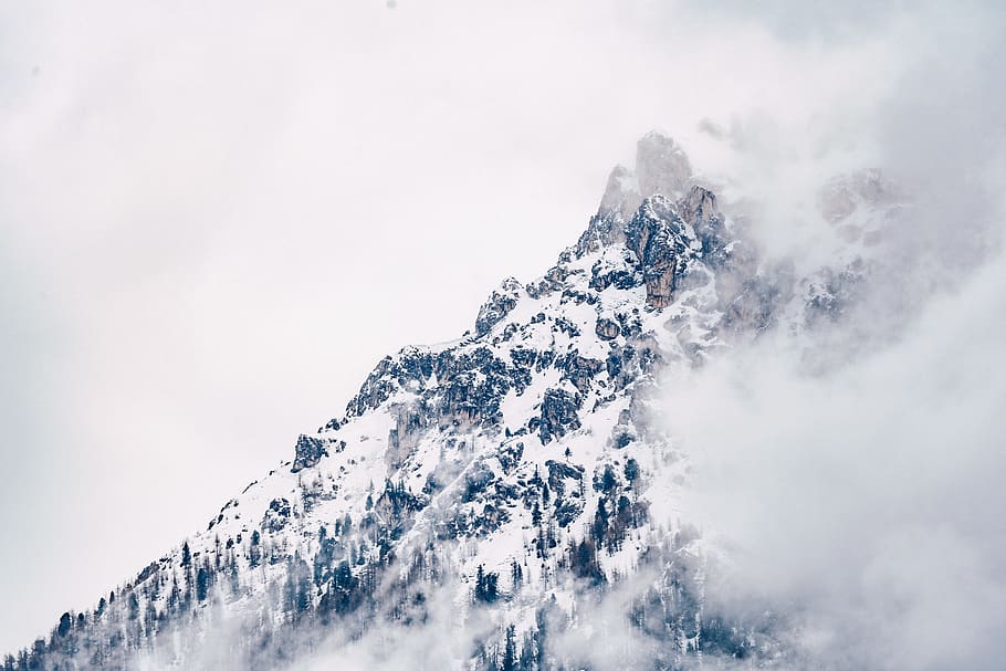 nature, outdoors, mountain, mountain range, ice, peak, snow HD wallpaper
