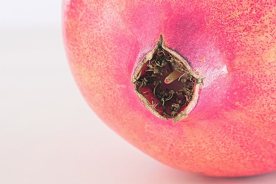 fruit, pomegranate, red, fresh, bio, nature, vitamins, close-up HD wallpaper