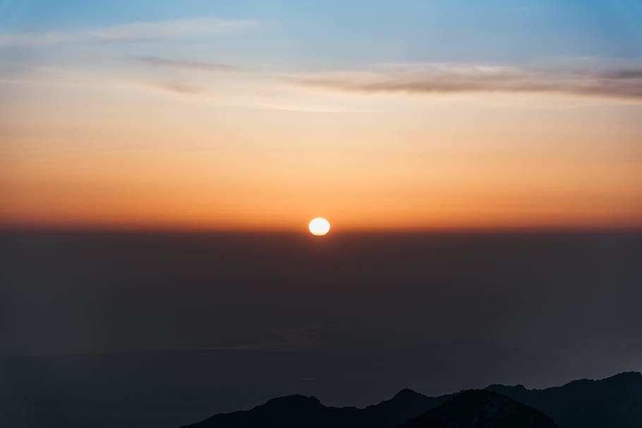 sunset view, sky, beauty in nature, scenics - nature, tranquil scene HD wallpaper