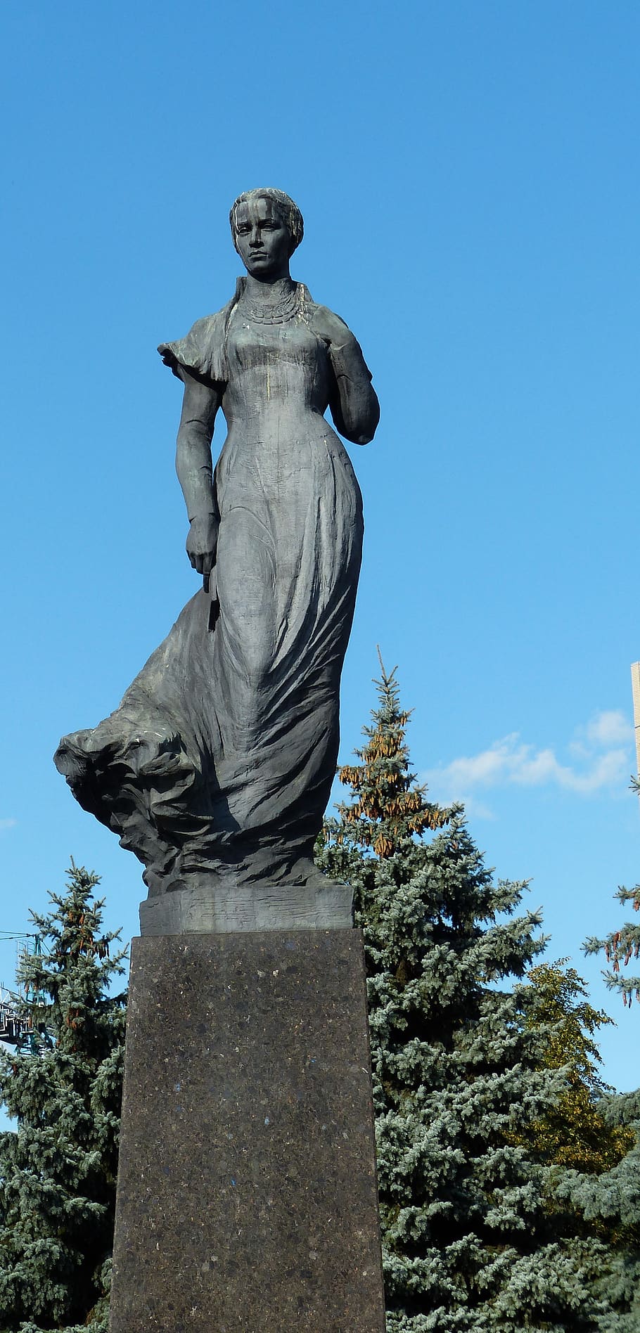 lesya ukrayinka, lesya ukrainka, the poet, monument, sculpture, HD wallpaper