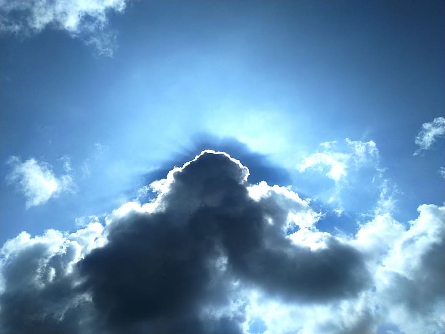 summer, sunrays, background, sky, clouds, cloud - sky, beauty in nature HD wallpaper