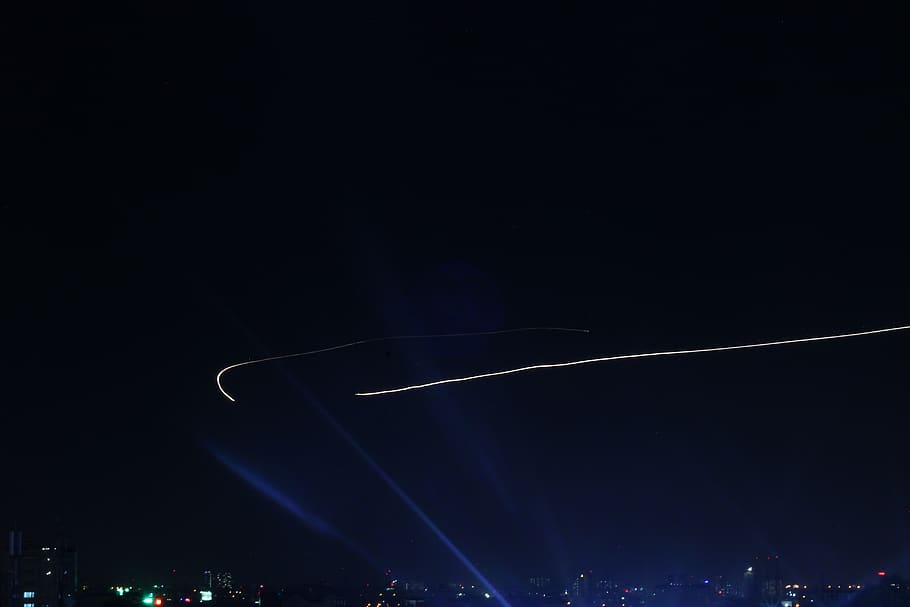 lighting, laser, flare, crowd, spotlight, led, outdoors, stage HD wallpaper