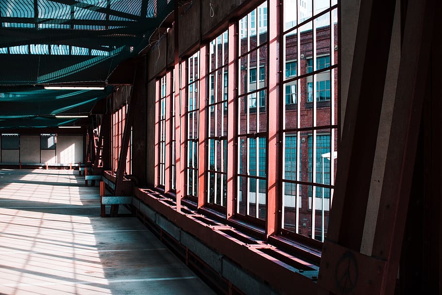 library, building, architecture, glass, shelf, window, business HD wallpaper