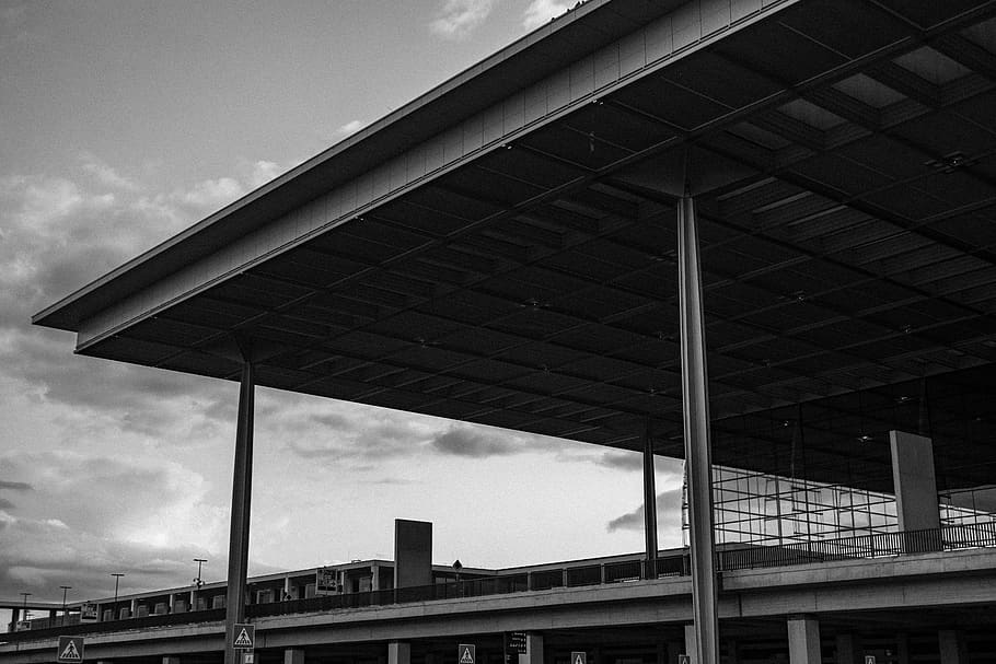 berlin, black, white, lost, architecure, built structure, architecture HD wallpaper