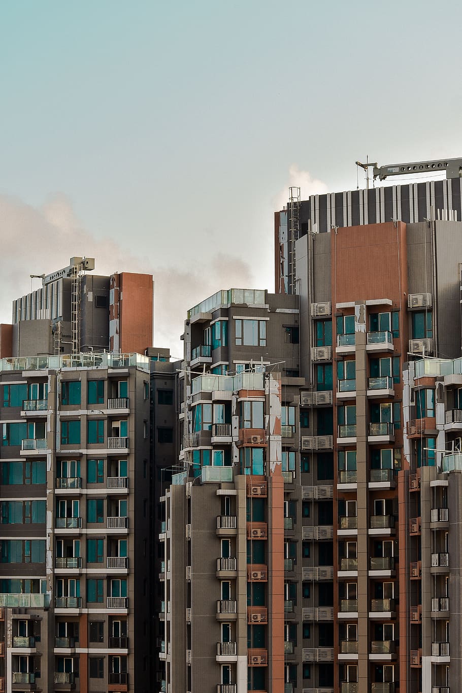 buildings during daytime, town, city, high rise, apartment building HD wallpaper
