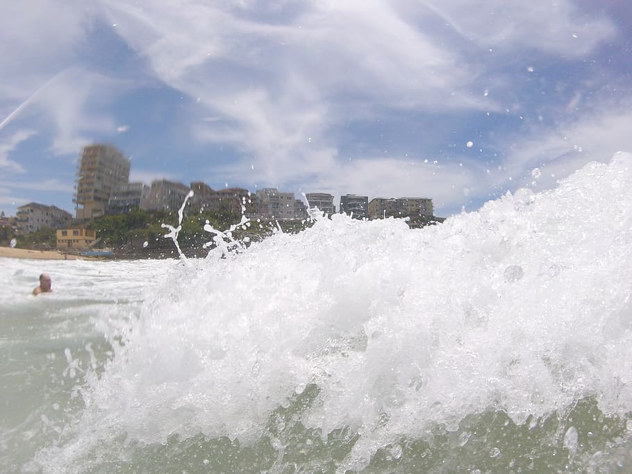 australia, queenscliff, ocean, beach, sydney, surf, water, motion HD wallpaper