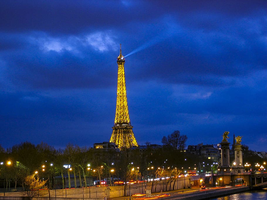 france, paris, architecture, built structure, illuminated, building exterior HD wallpaper