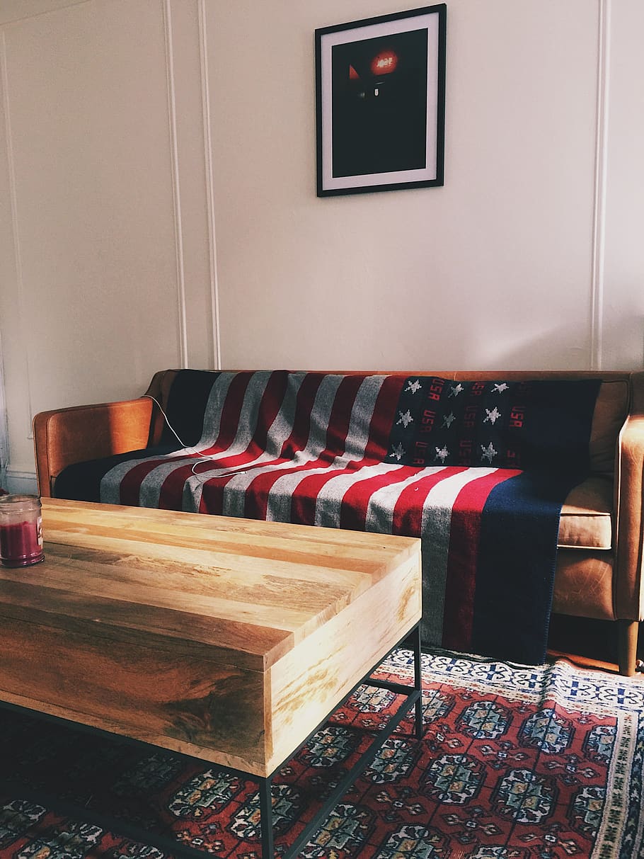 flag, indoors, seat, no people, furniture, wood - material HD wallpaper