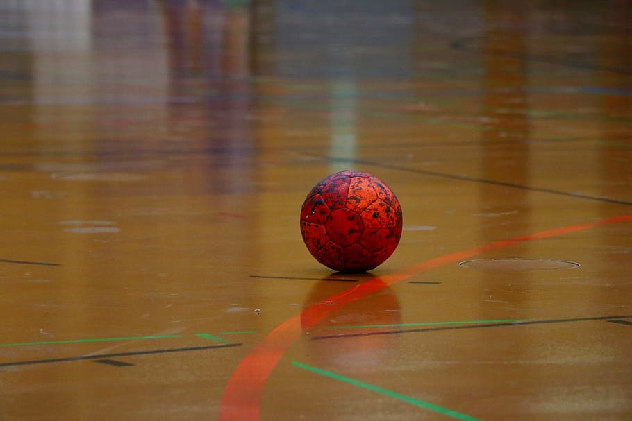 handball, hall floor, resin, passion, sport, close-up, no people