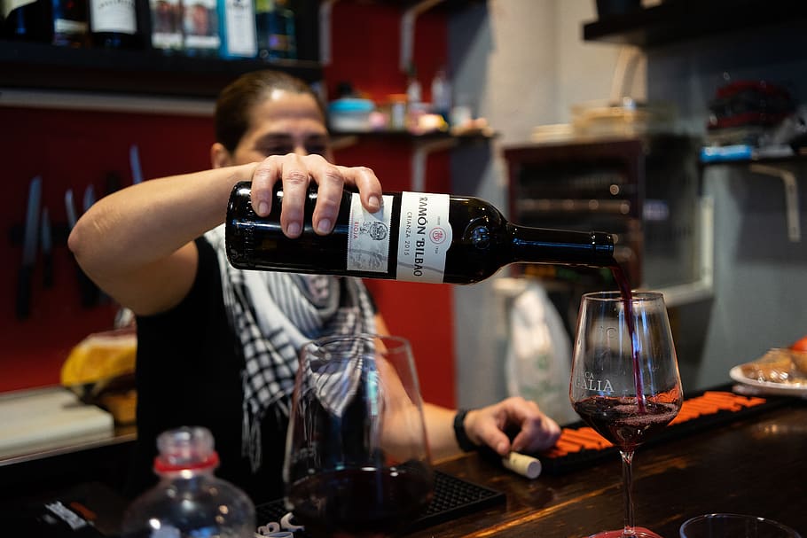 wine, bodega, vino, bottle, food, give a, glass, drink, tapas HD wallpaper