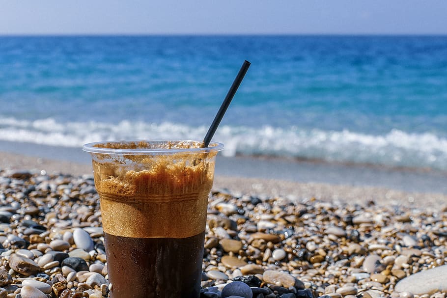 Coffee Break at the Jetty Wallpaper - Beach Scenery