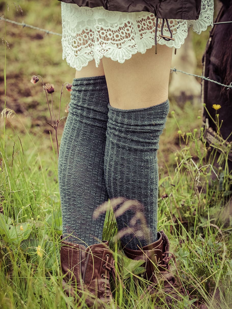 iceland, socks, grass, legs, boots, field, plant, one person HD wallpaper