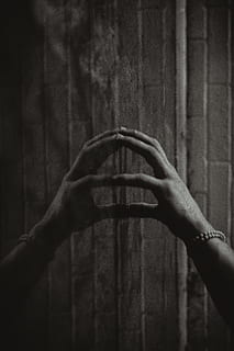 person touching wall, hands, fingers, arm, horror, mirror, reflection HD wallpaper
