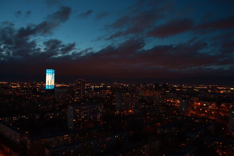 russia, spb, skyscraper, st, officebuildings, apartments, urban HD wallpaper