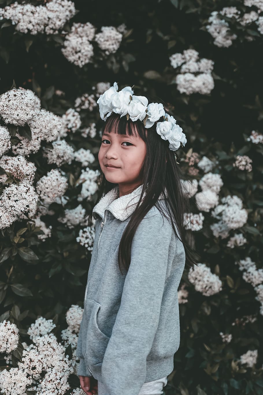 Photo of Girl Wearing Flower Crown, adorable, bloom, blooming HD wallpaper