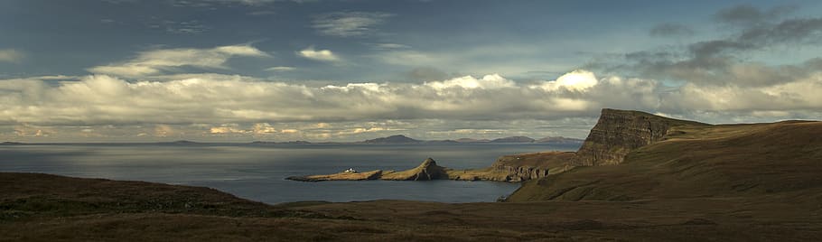 isle of skye, united kingdom, neist point lighthouse, uist