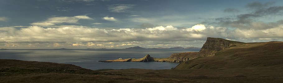 isle of skye, united kingdom, neist point lighthouse, uist, HD wallpaper