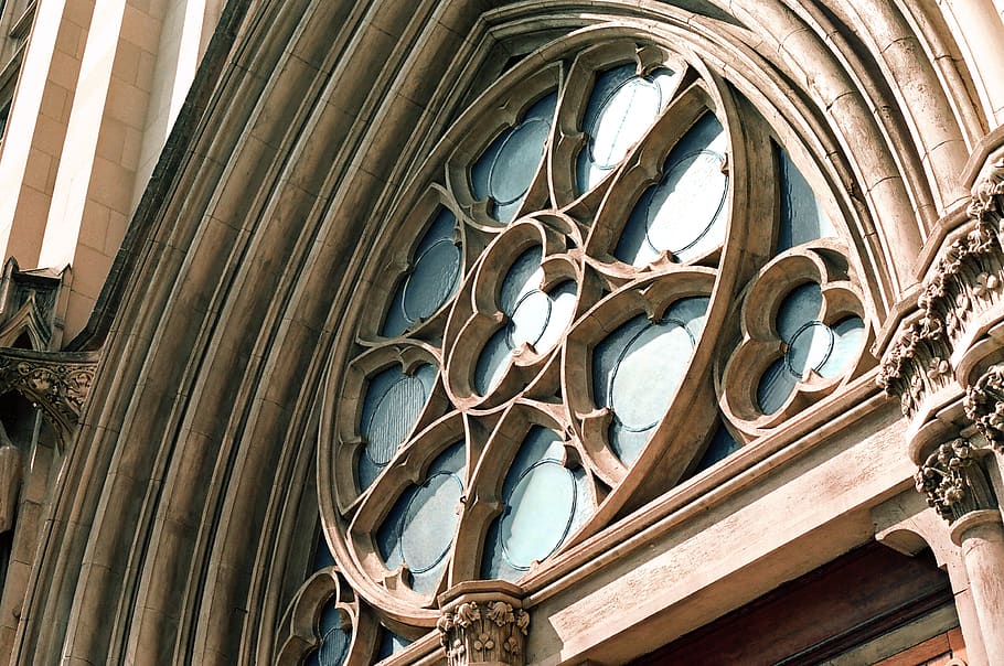 Brown Painted Building Wall, arch, architectural, architecture HD wallpaper