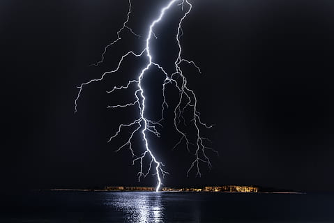 Photo of Lightning, dark, flash, lightning strike, power in nature HD wallpaper