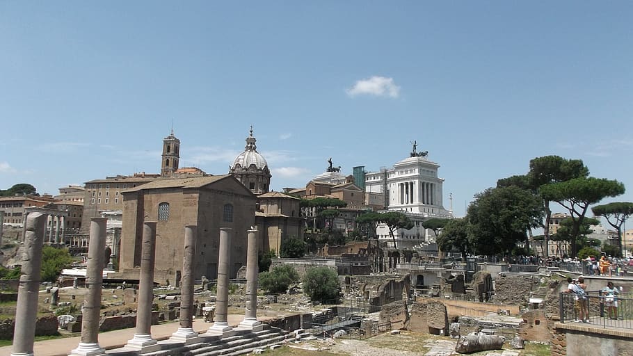 architecture, building, human, person, soil, dome, ruins, pillar HD wallpaper