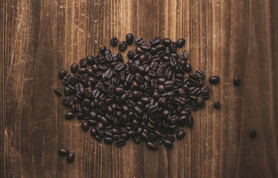 coffee beans, plant, food, vegetable, wood, produce, invertebrate HD wallpaper