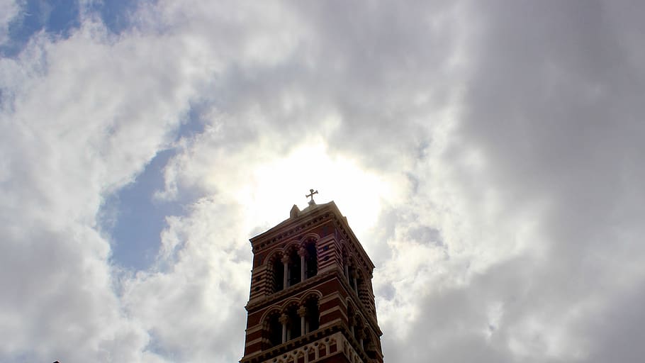 church, clouds, cloud - sky, architecture, built structure HD wallpaper