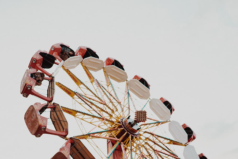 Vintage Fair Ride, carousels, centrifuga, fair rides, feast, festival